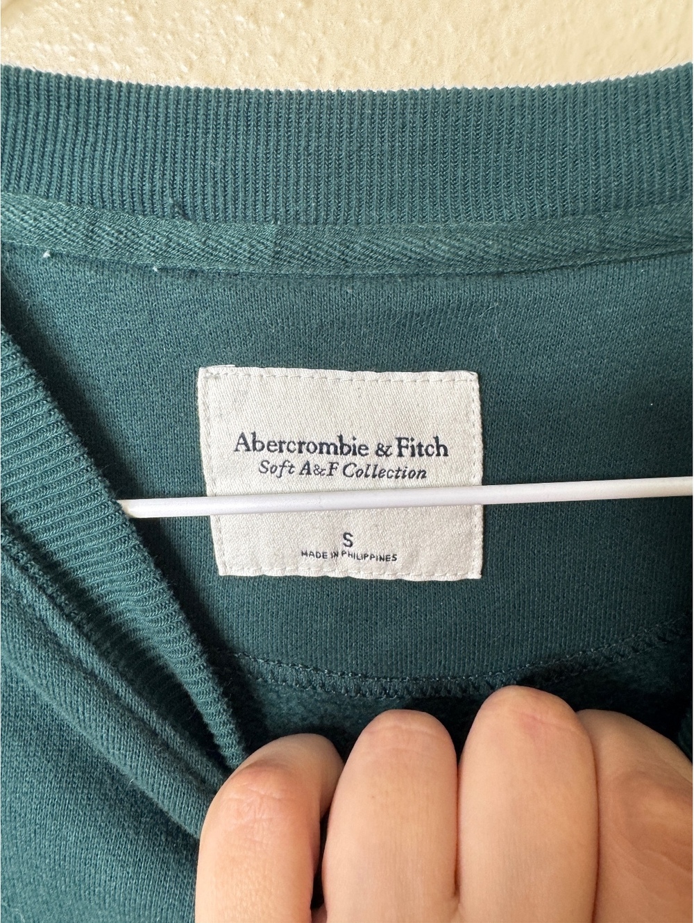Abercrombie & Fitch Soft A&F Women’s S Chicago USA Green Oversized Sweatshirt - Picture 2 of 6